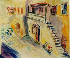 eine Vespa auf Rhodos